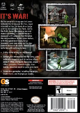 Army Men - RTS box cover back